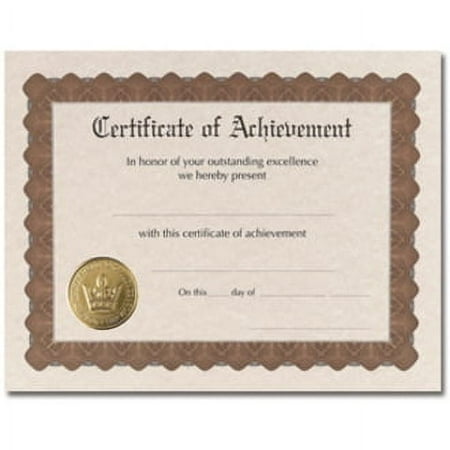 Masterpiece Certificate of Achievement