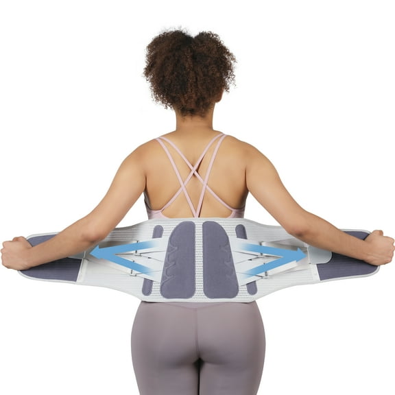 GKTG Back Brace for Lower Back Pain, Lumbar Support, Herniated Disc, Sciatica, Arthritis – Adjustable, Breathable Design - for Men and Women