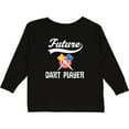 thumbnail image 3 of Inktastic Future Dart Player Boys or Girls Long Sleeve Toddler T-Shirt, 3 of 5