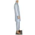 thumbnail image 3 of BAZINRICHE Arab Big and Tall Men's Robe Tops and Pant set African men long Sleeve Thobe Caftan Trousers, 3 of 5