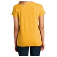 thumbnail image 2 of Yellow Rooster Women's Short Sleeve V-Neck Re-T-Shirts Maize Yellow 4XL, 2 of 6