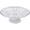 CL5,11.8 Inch, variant on Plastic Serving Trays,Transparent Petal Shaped Plastic Serving Platter with Base,Clear Flower Shape Fruit Pedestal Dish,Reusable Clear Pedestal Candy Dessert Tray,Decorative Fruit Pedestal Plate