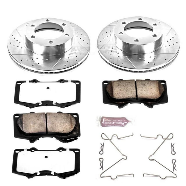 Power Stop K2324 36 Front Z36 Truck & Tow Brake Kit, Carbon Fiber Ceramic Brake