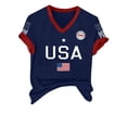 thumbnail image 7 of MEICHEN Women's 250Th Anniversary Print V Neck T Shirt 250Th Anniversary Tshirt Patriotic Tee, 7 of 7
