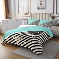 thumbnail image 2 of Erosebridal Patchwork Geometric Triangle Quilt Sets for Twin Size Bed,Cyan Geometry Bed Set,Modern Design Coverlet Set Twin,Ultra Soft Bedroom Decorative,2 Pieces, 2 of 6