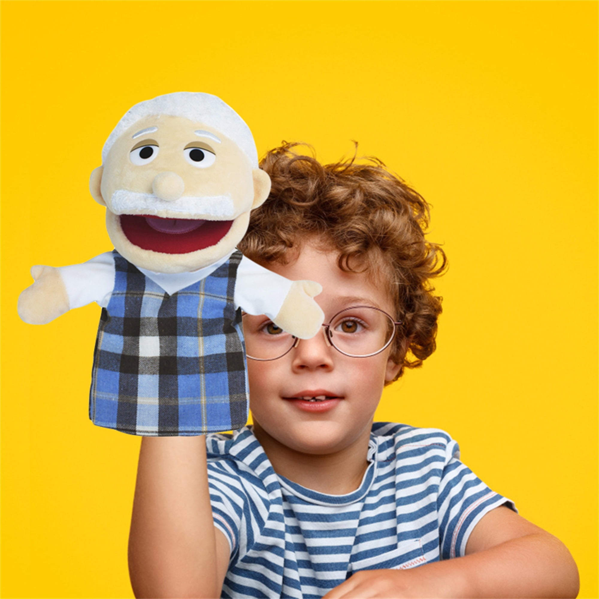 ZIYIXIN Lovely Family Hand Puppets with Movable Mouth Hand Puppet Toy