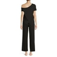 thumbnail image 3 of Secret Treasures Women's Off The Shoulder Tee and Pants Lounge Set, 2-Piece, 3 of 5