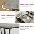 thumbnail image 4 of Yeshouse Juego de 4 sillas y mesa de cocina, mueble de comedor moderno que ahorra espacio con 4 sillas tapizadas, para desayunador, apartamento, color gris., 4 of 8