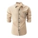 thumbnail image 1 of Blusa y camisa de manga larga con cuello vuelto para hombre, blusa informal de moda con cuello vuelto, camisa transpirable de manga larga, blusa para hombre, 1 of 3