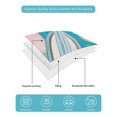 thumbnail image 5 of Quilts Twin-XL Size Bedding Set, Coastal Beach Lightweight Quilted Comforter, Summer Tropical Plants Ocean Blue Wood Grain Soft Bedspread Coverlet with Pillow Covers for All Season, 68" x 98", 5 of 7
