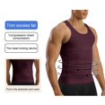 thumbnail image 6 of QSAWXQZ Men's Seamless Compression Tank Sleeveless Crew Neck Tummy Control Slim Body Shaper L, 6 of 8