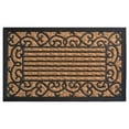 thumbnail image 2 of Imports Decor Inc 30" Black and Brown Rectangular Vine Border Basic Coir Door Mat, 2 of 2