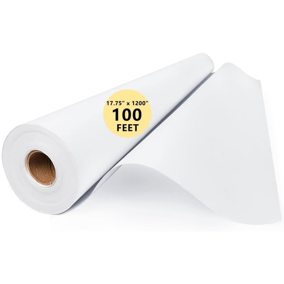 Art Paper Roll for Crafts, Drawing & Painting, White Gift Wrapping Craft Kraft Bulletin Board Poster Banner Coloring Paper, Wedding Floral Supplies