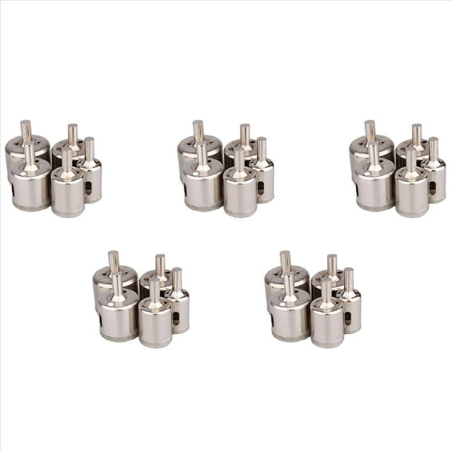 25Pzs Juego de Broca Taladro de Agujero de Azulejo Diamante Corte de Pizarra Granito Marmol Vidrio