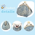 thumbnail image 2 of Coin Purse Coin Bag Star Pouch Kiss-Lock Change Purse Small Wallets Coin Pouch for Women (Blue), 2 of 4