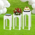 thumbnail image 6 of Columns Display with Iron Sheet 3 PCs Cylinder Flowers Stand Enjoy DIY Fun Metal Display Pedestal Stands, 6 of 24