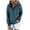 Navy, variant on Turilly Women's Hooded Solid Color Long-sleeved Sweatshirt Casual Blouse Pullover Tops