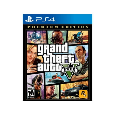 Grand Theft Auto V Premium Online Edition (Sony Playstation 4, 2014)