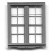 HO 5'6"x6'6" 4 Pane Queen Anne Dble Hung Paired Window (3)