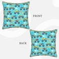 thumbnail image 3 of Fotbe Cartoon Monster Truck Pattern Velvet Decorative Throw Pillow Covers with Elegant Piping, Soft Plush Cushion Cover for Sofa, Bed, Car, Office-20"x20", 3 of 8