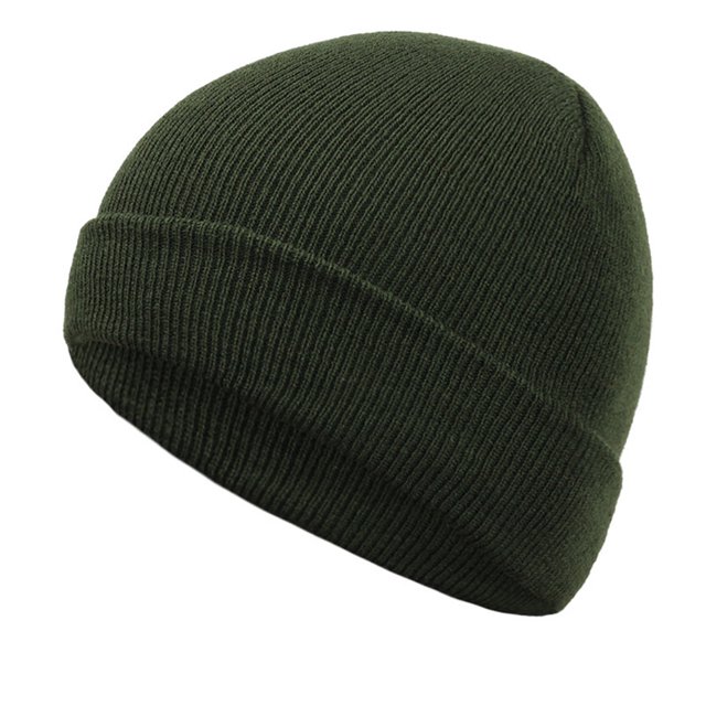 Qarigey Nuevos sombreros de invierno para mujer, gorros para niñas, gorro de punto sólido bonito, gorros de otoño para niñas, gorros, gorro más Sombreros verde oscuro 1 Qarigey AP0387-14B