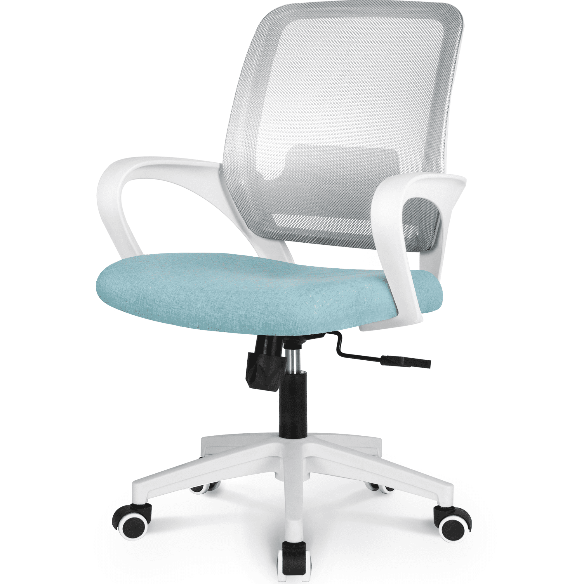 Modern Adjustable Ergonomic Mesh MidBack Computer Desk Office Chair in Gray 