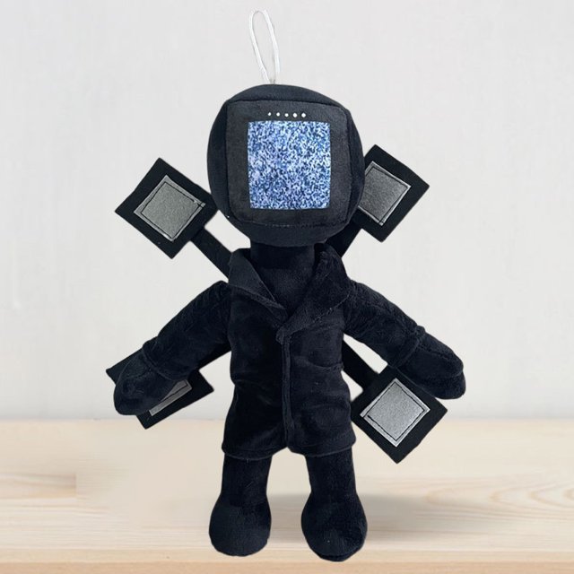 Juguete de peluche divertido juguetes de peluche suave niños cumpleaños regalo de Halloween (Qrcode TV hombres)
