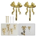 thumbnail image 3 of Bowknot Coat Hook Ribbon Decorative Purse Wall Hanger for Towel Room Bedroom L 1Pc, 3 of 4