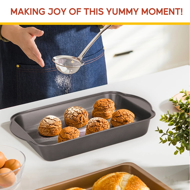 Katbite 2-Piece Nonstick Carbon Steel Baking Pans Set photo 6
