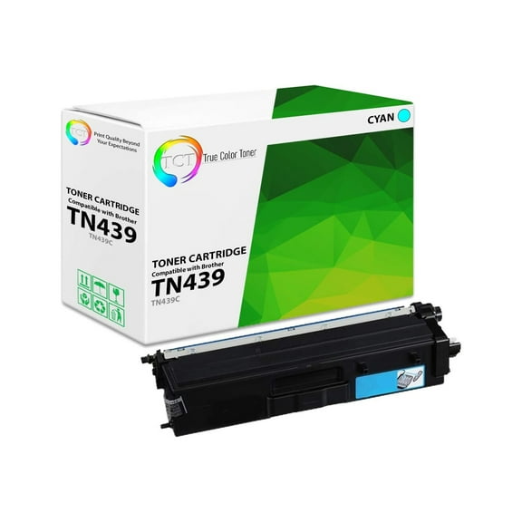 TCT TN439 Cyan Toner Cartridge - Premium Compatible Replacement for Brother TN439C Cyan Ultra High Yield