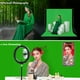 thumbnail image 3 of Telón de fondo de pantalla verde JINSUI 3x3m Chroma Key para streaming, 3 of 9