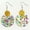 #1, variant on Sequins Glitter Acrylic Round Geometric Statement Earrings Women Party Jewelry