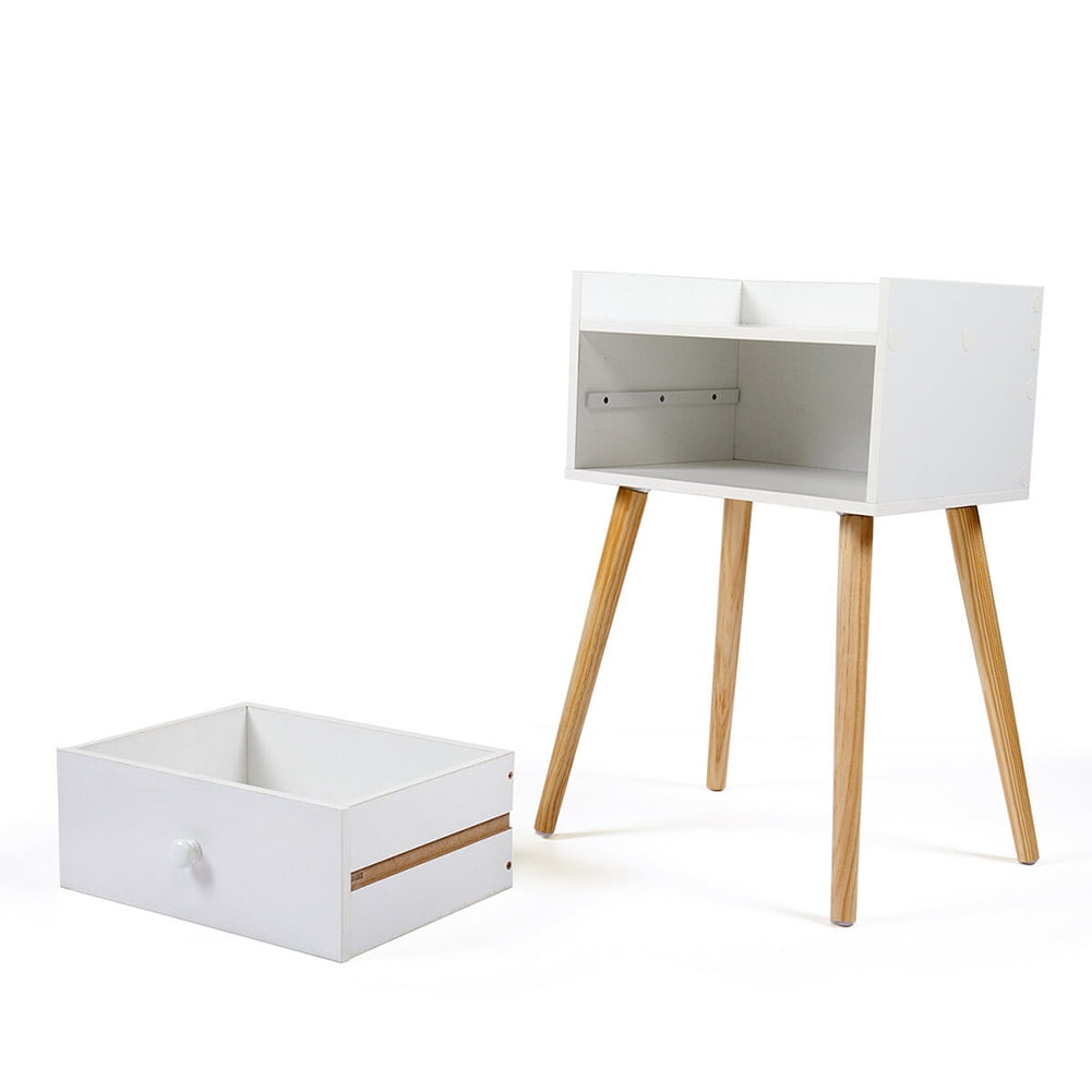 Kadyn Set of 2 Bedside End Table Wooden Bedside End Table, Accent Tables Living Room for Living Room, Bedroom and Office, White Kadyn Set of 2 Bedside End Table Wooden Bedside End Table, Accent Tables Living Room for Living Room, Bedroom and Office, White