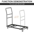 thumbnail image 3 of Heavy-Duty Folding Chair Cart with 1000LB Capacity, 39.5"x18.4"x41.5", Foldable Steel Hand Truck for Warehouse/Home Use, 3 of 7