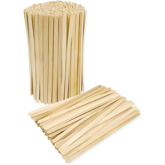 5" Wooden Coffee Stirrers 500 Count Disposable Coffee and Cocktail Stirrers Disposable Coffee and Cocktail Stirrers Swizzle 5" Wooden Coffee Stirrers