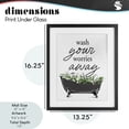 thumbnail image 4 of Stupell Industries French Country Wash Worries Away Herbs Black Framed Print Under Glass, 13 x 16, by Lettered and Lined, 4 of 8