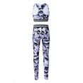 thumbnail image 2 of iiniim Big Girls 2PCS Sports Outfit Camouflage Printed Crop Top with Leggings Gymnastic, 2 of 7