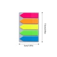 thumbnail image 2 of Arrow Sticky Notes 5-Pack, Vibrant Arrow Shaped Page Markers, 1.97 X 2.95 Inch Paper Flags for Books and Notebooks, 2 of 6