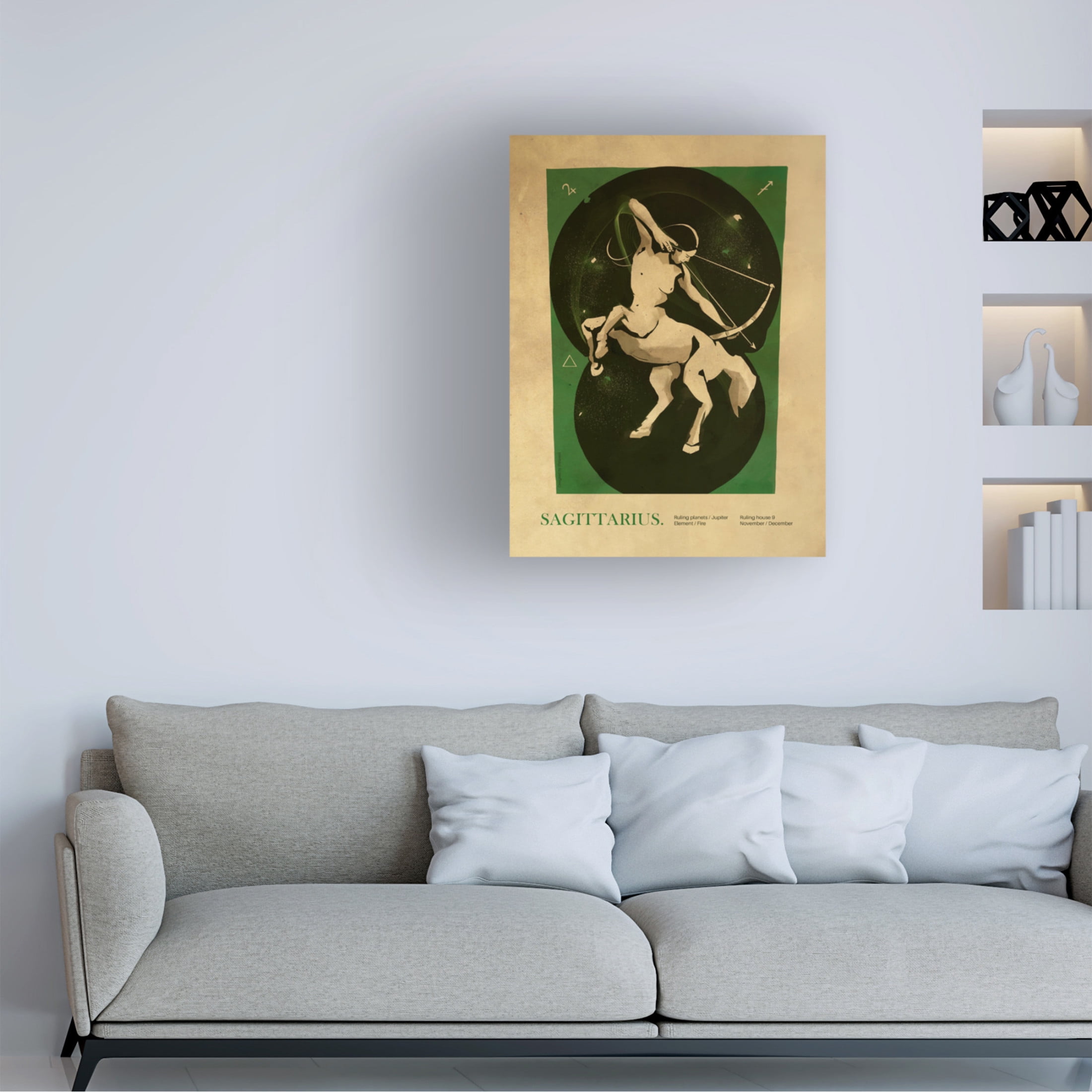 Trademark Fine Art Dionisis Gemos  Sagitarius print Canvas Wall Art