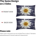 thumbnail image 6 of Summer Daisy Floral Lumbar Pillow Covers 12X20 Inch Set of 2 White Petal Flower Bloom Decorative Pillow Cases Navy Blue Seasonal Cushion Case Farmhouse Home Decor for Sofa Couch Porch Outdoor, 6 of 6