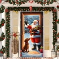 thumbnail image 4 of Linnome 35 X 71 Inch Christmas Door Cover Decor - Large Format Holiday Party Decoration Christmas Door Decoration, 4 of 6
