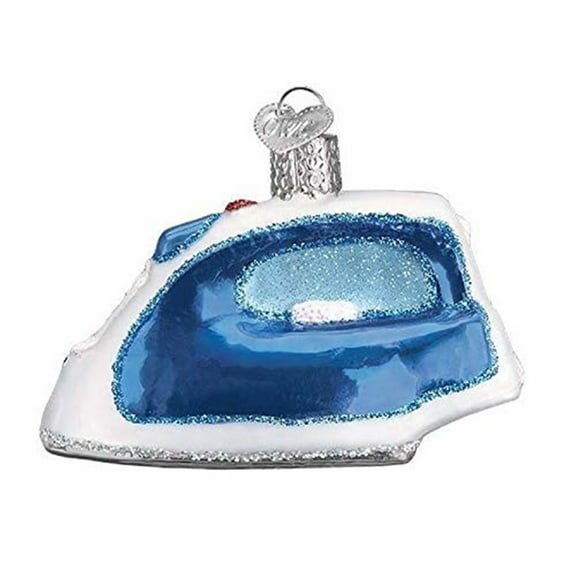 Old World Christmas Glass Blown Ornament, Iron (With OWC Gift Box)