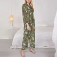thumbnail image 3 of Lsque Halloween Mummy Gnome Pattern Long Sleeve Pajama Set for Women - Soft 2-Piece Sleepwear and Loungewear Set with Pockets, Comfy Nightwear-Medium, 3 of 7