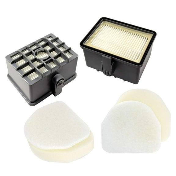 HQRP 2-pack Filter Kit for Shark Rotator XHF450 XFF450 Replacement fits Shark Rotator NV450 / Shark Rocket NV480 Series Professional Upright Vacuums (HEPA - 2.75" H)