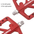 thumbnail image 5 of ROCKBROS Cycling Pedals Mountain Road Bike Pedals Bicycle Nylon Flat Pedals Sealed Bearings 9/16" Red 1 Pair, 5 of 7