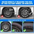 thumbnail image 5 of Hubcaps Wheel Covers Replacement R16 Size Hub Cap Universal-Fit Steel Wheel Rim Caps PP Tire Cover Snap on Most Car Truck SUV Sedan -Set of 4（16-inch，Matte Black）, 5 of 8