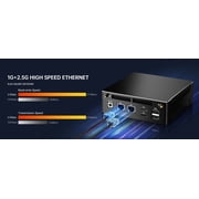 Mini PC with AMD Ryzen 7 8845HS, Upto 5.1GHz, Desktop Computer with 32G DDR5, 512G PCIE4.0 SSD, Windows 11 Pro, HDMI/USB-C, 4K Triple Display, Radeon 780M Graphics, 2.5Gbps LAN, WiFi6E, VESA