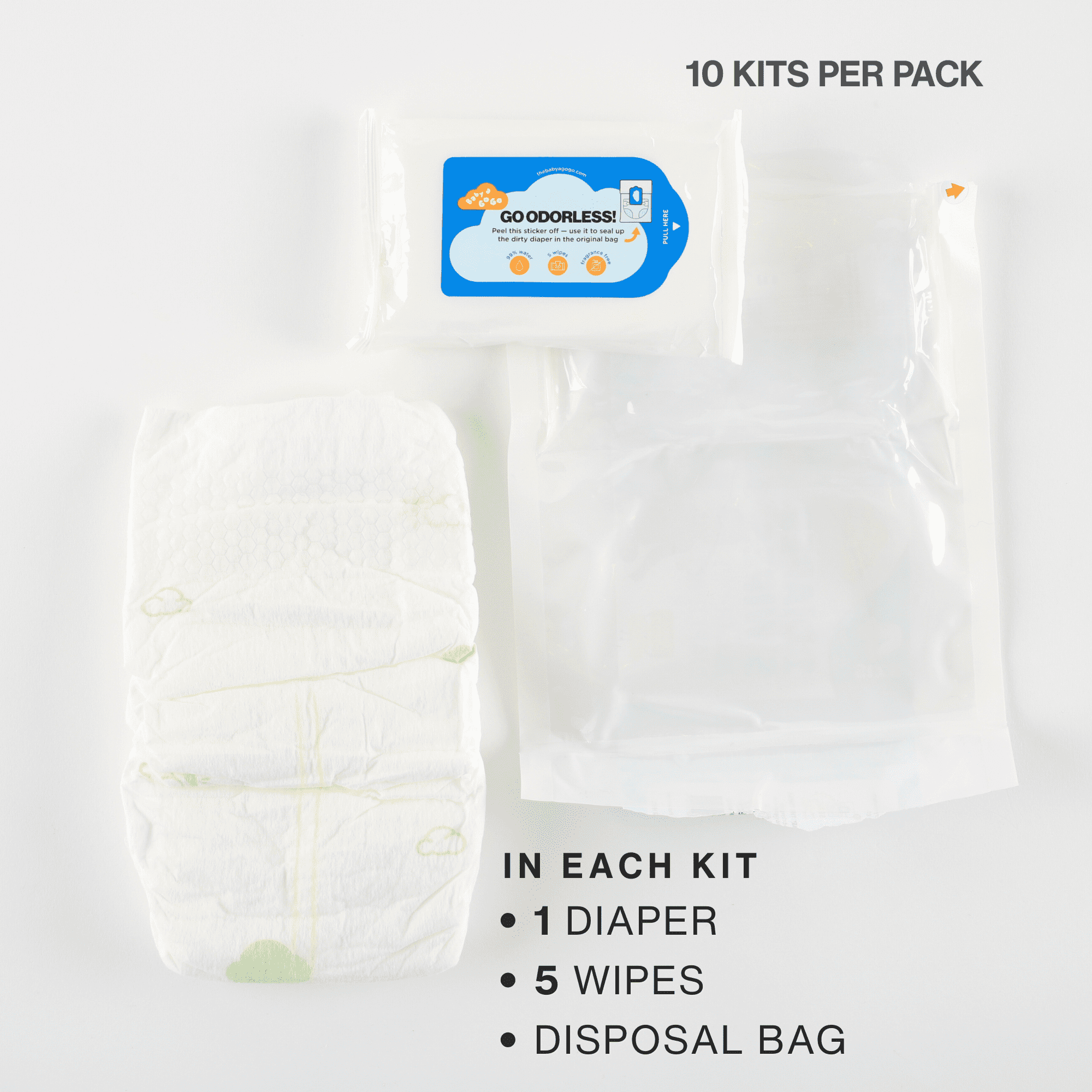 Baby a GoGo ON-THE-GO Diaper Kit, Sz. 4