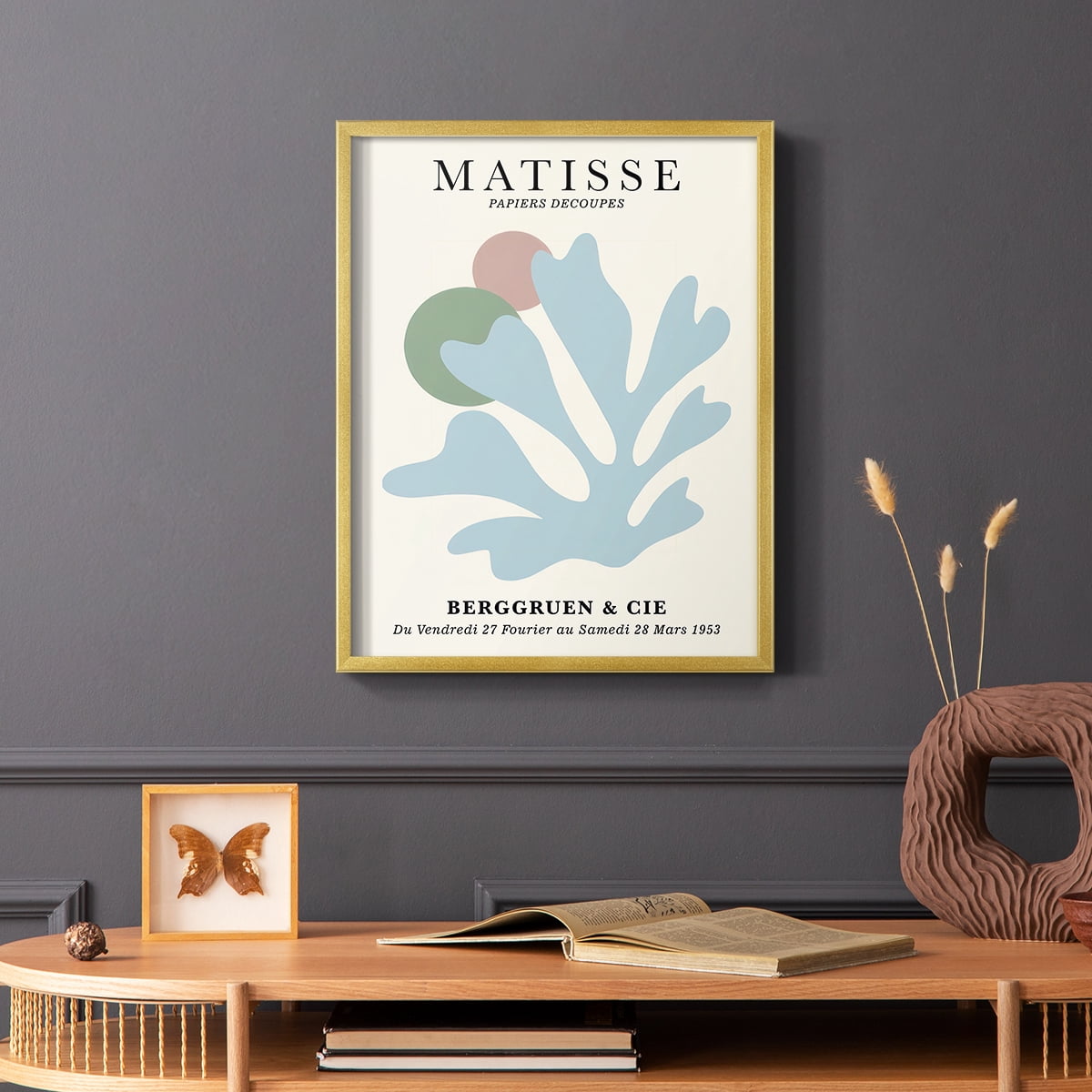 Matisse CLXXXIII Framed Print in Gold Solid Wood 22 x 28 Framed Print