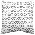 thumbnail image 2 of Xs Hearts and Os Double Sided Throw Pillow - 2 Sizes, 2 of 5
